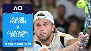 Alexei Popyrin v Alexandre Muller Extended Highlights | Australian Open 2026 First Round