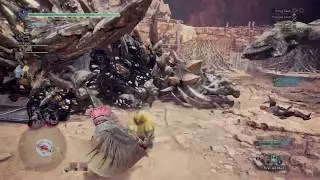 Tempered Radobaan and Barroth Great Sword Gameplay | Monster Hunter World PS4 PRO