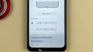 How to change the system navigation bar layout on Samsung A04s Android 13