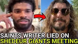 New Orleans Saints Writer LIED on Shedeur Sanders New Giants Interview DRAFT Process! Says He MAD! 👀