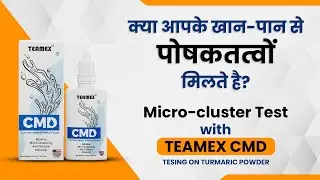 Teamex CMD Drops Microculster Test with Turmeric by Mr. Hiren Patel  @hirenpatel8093 ​