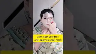 Trying Whitening 24k Gold Sheet Mask| Sheet Mask review #Sheetmask #shortsviral #youtubeshorts