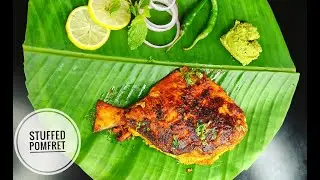 Stuffed pomfret fry with tips n tricks | भरलेला पापलेट | fish fry | Koli&nbsp;style&nbsp;fish&nbsp;fry | Mumbai-22
