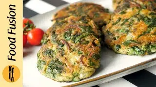 Potato Spinach Patties/Cutlets With Sour Cream Dip  by Food Fusion (Ramzan Recipes)