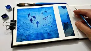 STEP BY STEP underwater view of the ocean &raquo; EASY techniques for painting water for beginners