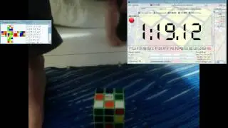 Yu-Huan Huang 腳解練習 2013/3/30  Rubik's cube with feet