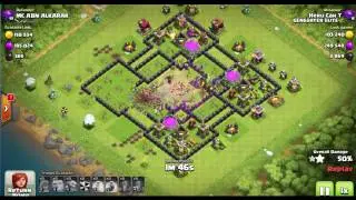 Clash of Clans Th9 Dark Elixir Farming Strategy (GIANT,ARCHER,GOBLIN)