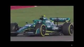 Aston Martin testing the AMR22