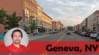 Driving through Geneva, New York on NY Route 14
