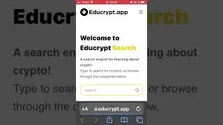 Educrypt.app - Learn about crypto