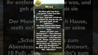Ein Mann geht zum Arzt&bdquo;Ich glaube, meine Frau... #witz #witzzack #lustig