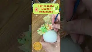 Easy to make Rag Ball Ornaments