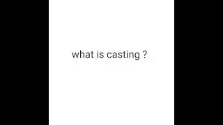 Casting definition