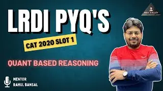 CAT 2020 (Slot 1) LRDI | Quant-Based Reasoning (Departmental Store Sales in 4 Cities) | MBA VALLEY |