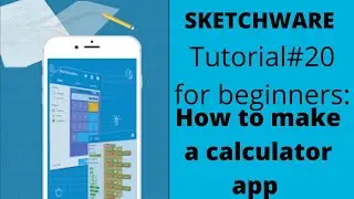 Create a simple calculator app in sketchware(+-*/), tutorial #20