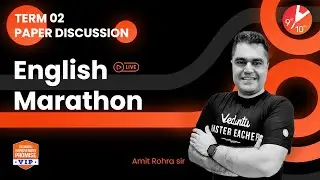 Term 2 Paper Discussion - CBSE Class 10 English Question Paper Discussion📝 Amit Sir | Vedantu 9&10