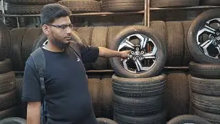 Second alloy wheel and tyre 