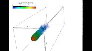 Cloud density of simulation H200x4