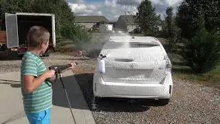 Foam Blaster vs 3100psi Stock built-in subaru pressure washer soap attachment