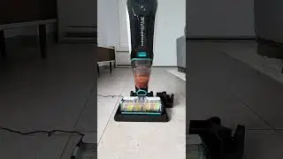 BISSELL CrossWave Cordless Max multi-surface cleaner combines cleaning-vacuum -wash - same time.