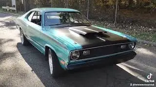 1972 Plymouth Duster with a 440, Dynomax Ultra flows and  3