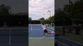 D1 Columbia takes down 13.7 UTR! #tennis #shorts