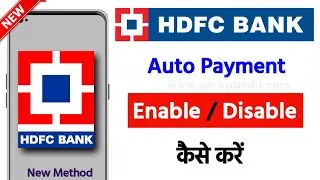 how to enable or disable auto payment in hdfc bank | how to stop or cancel autopay in hdfc bank