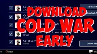 How to Download Call of Duty Black Ops Cold War Early (How to Preload) PS4 PS4 PRO