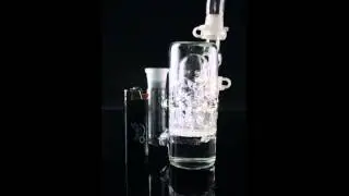 Honeycomb Bubbler and Ashcatcher with Splash Guard