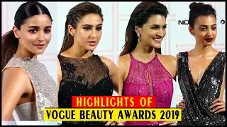 Bollywood Stars at Red Carpet of Vogue Beauty Awards 2019