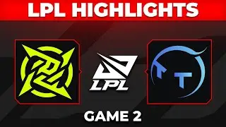 NIP vs TT Highlights Game 2 | LPL 2026 Split 1 | Ninjas in Pyjamas vs TT Gaming by Onivia