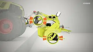 Kā darbojas CLAAS pļaujma&scaron;īna DISCO MOVE (Animācija)
