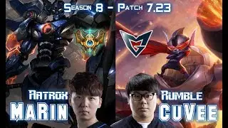 MaRin AATROX vs SSG CuVee RUMBLE Top - Patch 7.23 KR Ranked