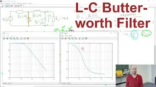 Filter synthesis for a 2nd-order Butterworth low-pass filter with calculation of L and C