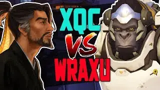 WRAXU PRO HANZO VS XQC BEST WINSTON! [ OVERWATCH SEASON 7 TOP 500 ]