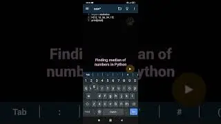 Finding median of numbers in Python | Master Python