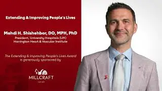 Dr. Mehdi Shishehbor receives Extending & Improving People's Lives Award