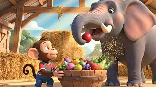 Baby Monkey Shared His Farm Food With An Elephant And This Happened