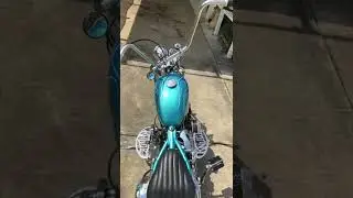 Kick Start 1946 Knucklehead chopper. Mark Stevens