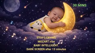 Sleep Baby Music for Babies 6 Months+ 🌜 Calm & Gentle Lullabies with Mozart Vibe and Baby Sounds 🎼