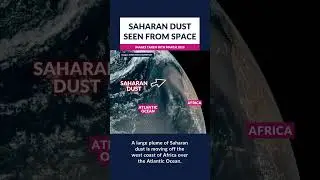 Saharan dust seen from space