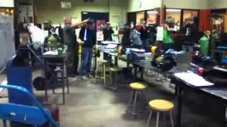 Oxygen and acetylene explosion