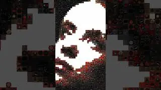 Art of Billie Eilish, made out of VST knobs and dials #oceaneyes #billieeilish #mosaic