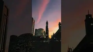 Beautiful sunset | Dubai | Future Museum | Emirates tower