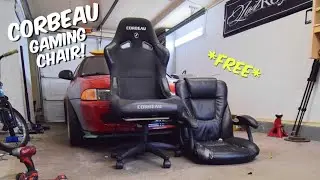 Making a REAL RACING SEAT into a Chair!