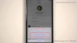 Facebook Messenger For iPhone - How To Change A Groups Profile Photo