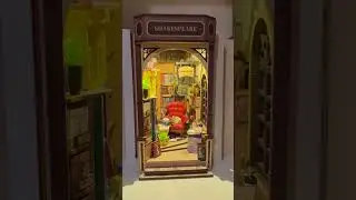 #Rolife Bookstore Book Nook Shelf Insert DIY Miniature Kit - Shakespeare #oceaneyes