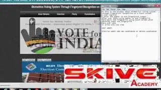 Biometrinc fingerprint voting system