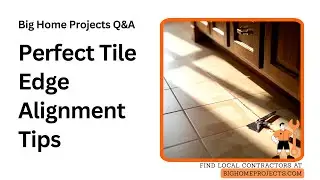 Tile Stop At Cabinet Edge Alignment Guide