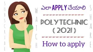 POLYCET APPLICATION 2021 || HOW TO APPLY || FULL PROCESS || WATCH ||